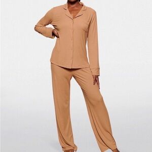 SKIMS Tan Pajama Set